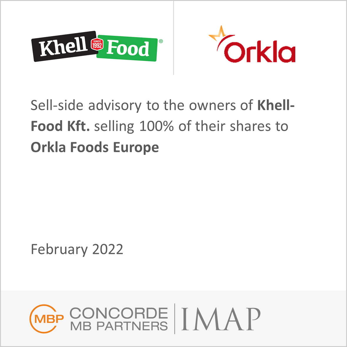 Sale of Khell-Food Kft.